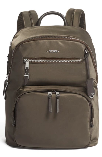 Shop Tumi Voyageur Hilden Backpack In Mink/ Silver