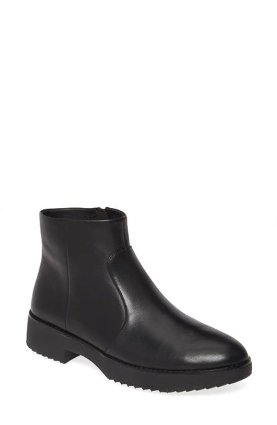 Shop Fitflop Maria Bootie In All Black Leather