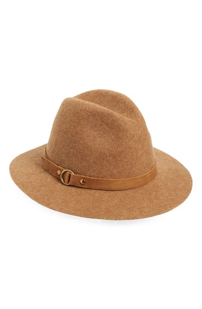 Shop Frye Harness Tall Crown Wool Fedora In Tumbleweed