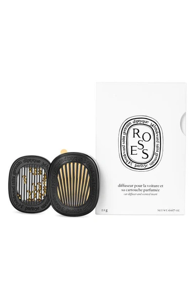 Shop Diptyque Roses Car Fragrance Diffuser And Refill Insert Set