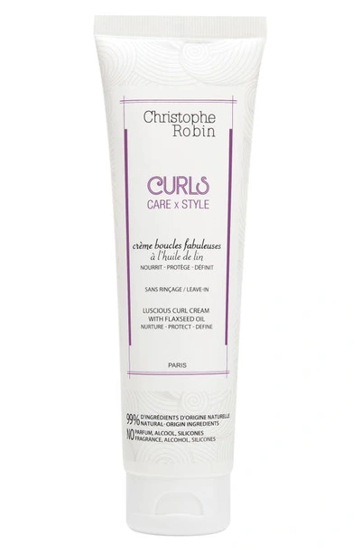 Shop Christophe Robin Luscious Curl Cream With Flaxseed Oil