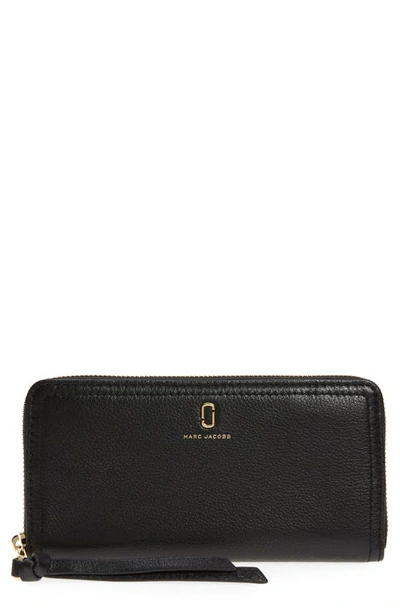 Shop The Marc Jacobs Standard Leather Continental Wallet In Black