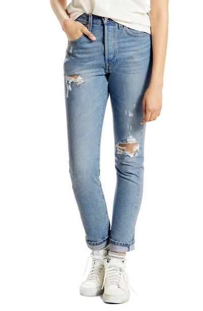 Shop Levi's 501 High Waist Skinny Jeans In Cant Touch This