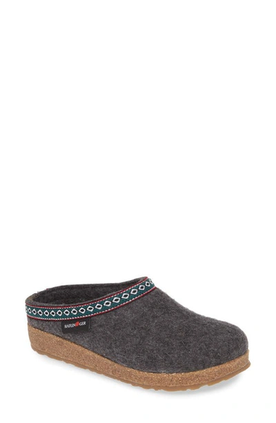 Shop Haflinger Grizzly Clog Slipper In Grey