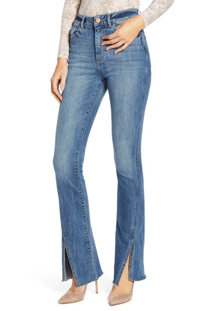 Shop Dl 1961 Bridget High Waist Split Hem Bootcut Jeans In Hermosa