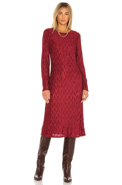 Shop House Of Harlow 1960 X Revolve Nona Long Sleeve Dress In Dark Red