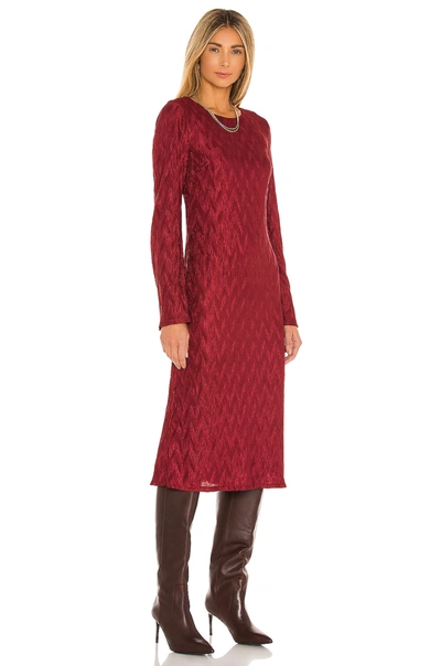 Shop House Of Harlow 1960 X Revolve Nona Long Sleeve Dress In Dark Red