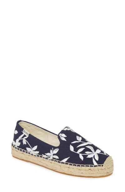 Shop Soludos Shiloh Espadrille In Midnight Blue