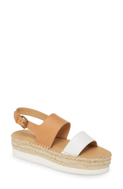 Shop Soludos Ali Sport Sandal In Camel/ White