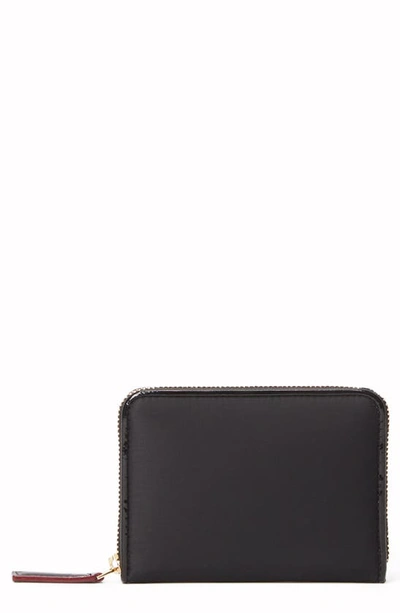 Shop Mz Wallace Mini Gramercy Zip Leather Wallet In Black