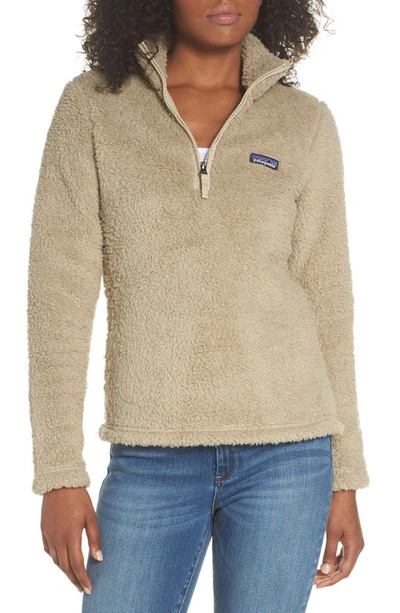 Shop Patagonia Los Gatos Fleece Pullover In El Cap Khaki