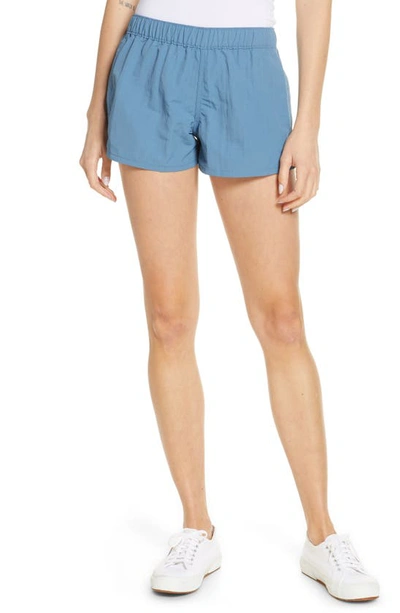 Shop Patagonia Barely Baggies Shorts In Pigeon Blue-pgbe