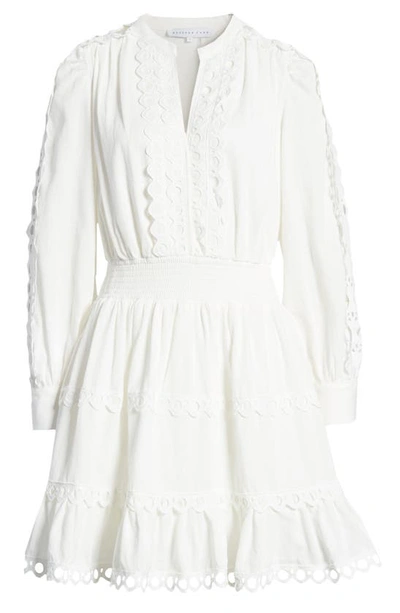 Shop Endless Rose Lace Trim Dress In White