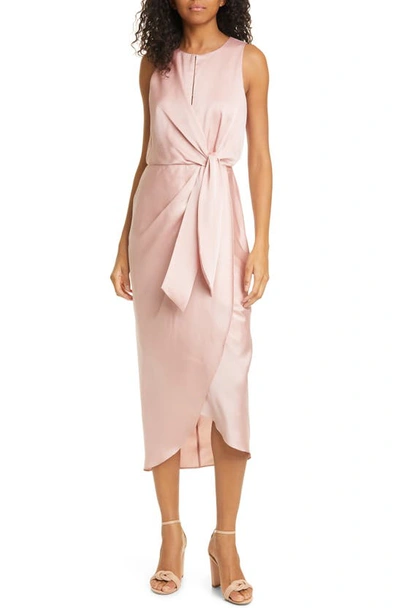 Shop Ted Baker Keyhole Sleeveless Dress In Light Pink