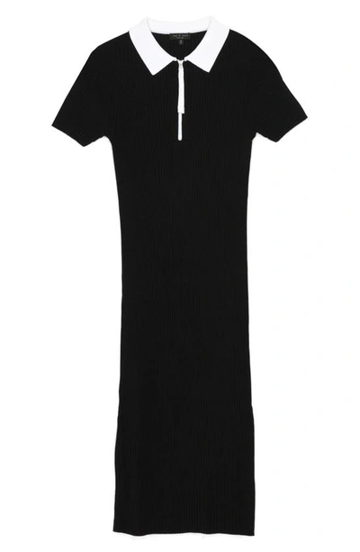 Shop Rag & Bone Cadee Polo Dress In Black