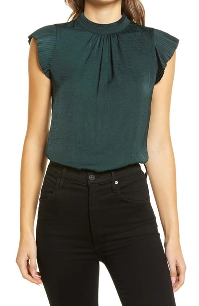Shop 1.state Pleated Sleeve Top In Night Meadow