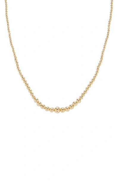 Shop Gorjana Canyon Beaded Necklace In Gold