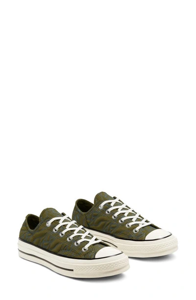 Shop Converse Chuck Taylor All Star Quilted Sneaker In Dark Moss/ Dark Moss/ Egret