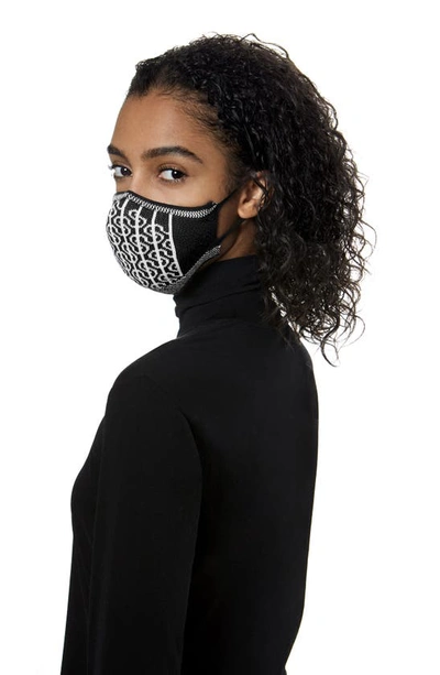 Shop St John Artisanal Icon Pique Adult Face Mask In Black