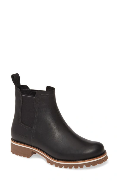 Shop Chaco Fields Waterproof Chelsea Boot In Black Leather