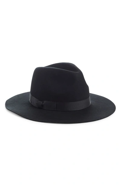 Shop Lack Of Color The Midnight Muse Ii Wool Felt Fedora In Black
