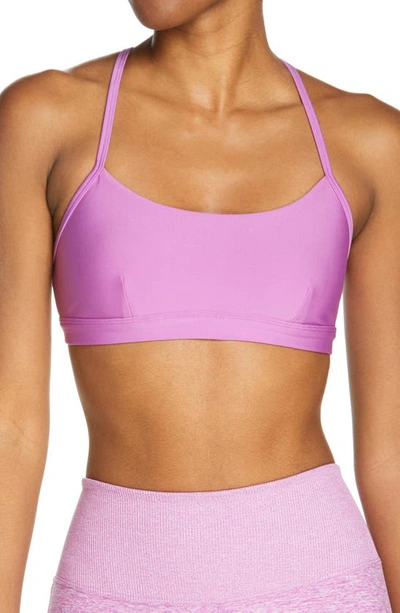 Shop Alo Yoga Intrigue Sports Bra In Electric Violet