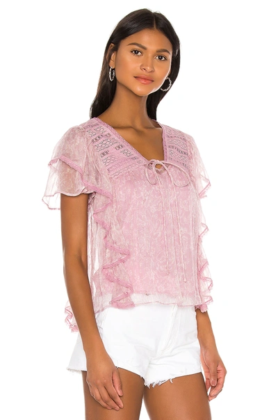 Shop Tularosa Bryce Top In Lilac Toile Floral