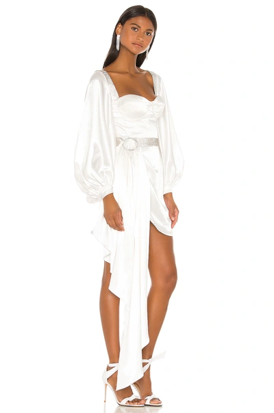 Shop Bronx And Banco Lana Bridal Mini Dress In White