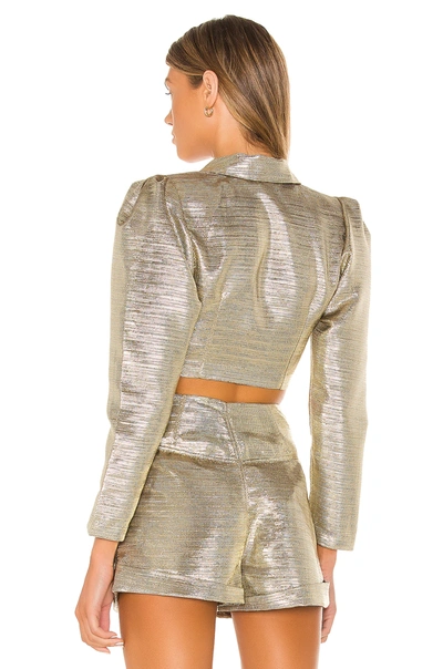 Shop Lovers & Friends The Louane Blazer In Pale Gold