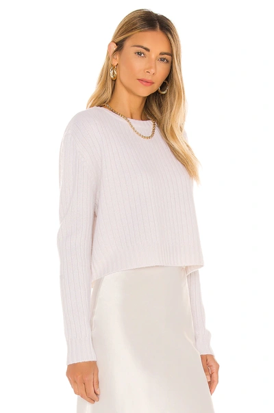 Shop Divine Héritage Cropped Cashmere Sweater In Pearl