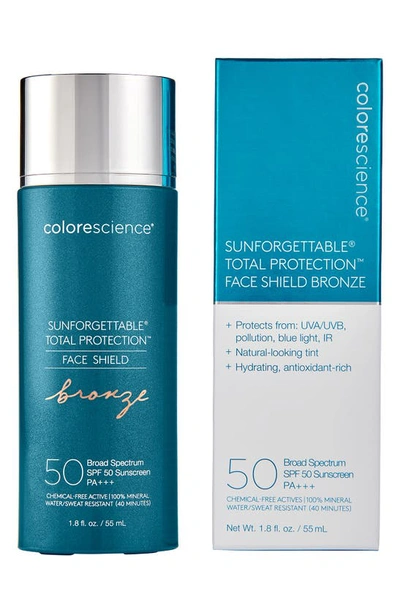 Shop Coloresciencer Colorescience Sunforgettable Total Protection Face Shield Bronze Spf 50 Sunscreen