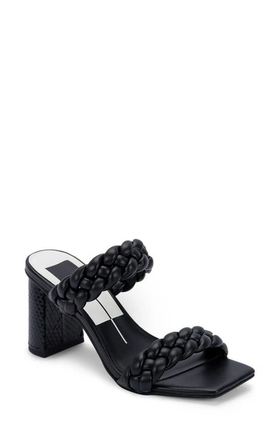 Shop Dolce Vita Paily Braided Sandal In Black Leather