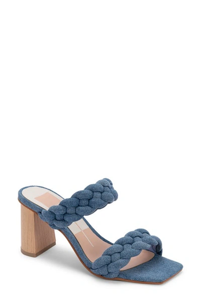 Shop Dolce Vita Paily Slide Sandal In Dark Blue Denim