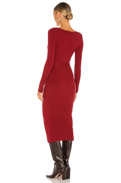 House Of Harlow 1960 X Revolve Aaron Knit Dress In Sangria
