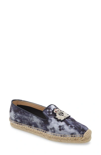 Shop Christian Louboutin Nanou Orlato Donna Espadrille Flat In Mulighti/ Navy