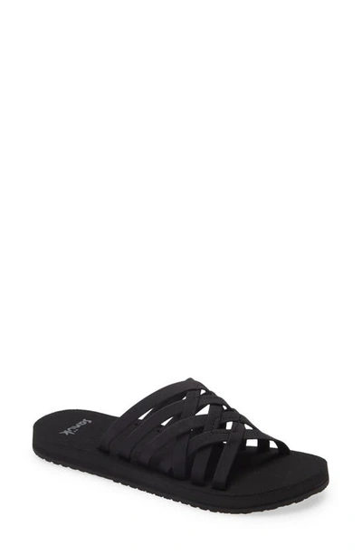 Shop Sanuk Rio Slide Sandal In Black