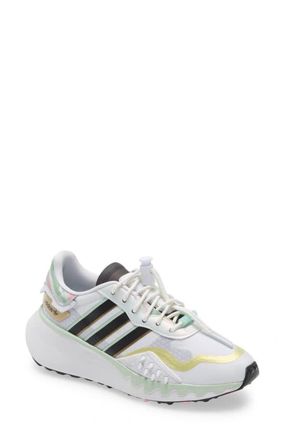 Shop Adidas Originals Choigo Sneaker In White/ Core Black/ Green