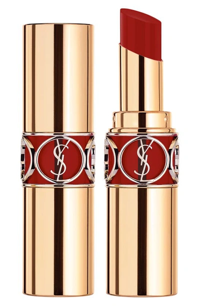 Shop Saint Laurent Rouge Volupté Shine Oil-in-stick Lipstick Balm In Chili Morroco