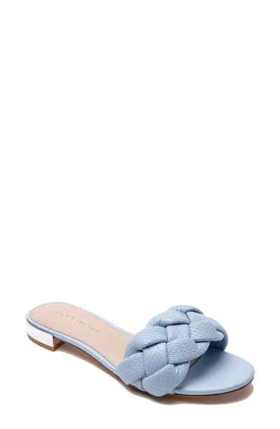 Shop Bcbgeneration Deelo Slide Sandal In Celestial Blue Breach Leather