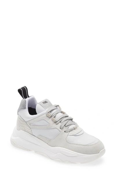 Shop P448 Luke Sneaker In White/ Grey/ Grey