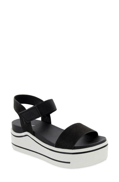 Shop Mia Odelia Platform Sandal In Black