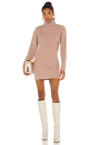 Shop Song Of Style Miranda Mini Dress In Dusty Pink