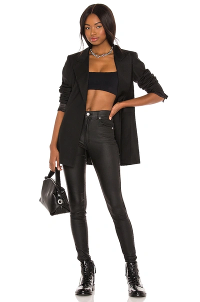 Dr Denim Lexy Skinny In Black Metal