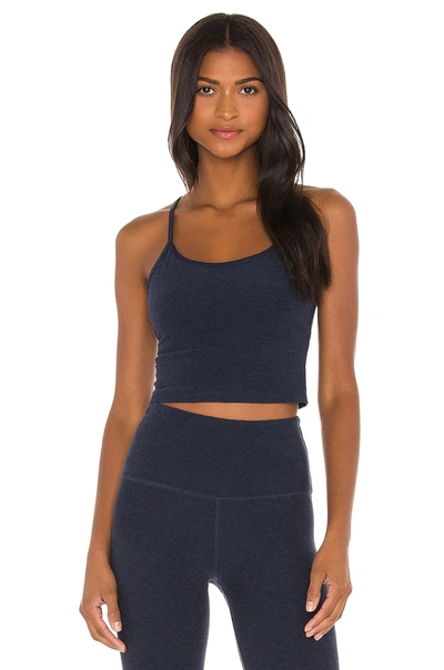 Shop Beyond Yoga Spacedye Slim Racerback Tank In Nocturnal Navy