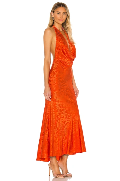 Shop Ronny Kobo Sandrine Gown In Blaze