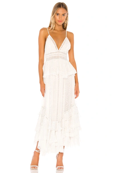 Shop Rococo Sand Elna Dress In Off White