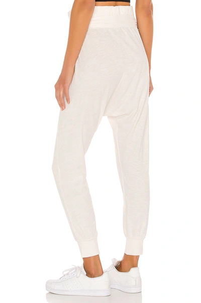 Shop Nsf Irina Drop Crotch Sweatpant In Soft White