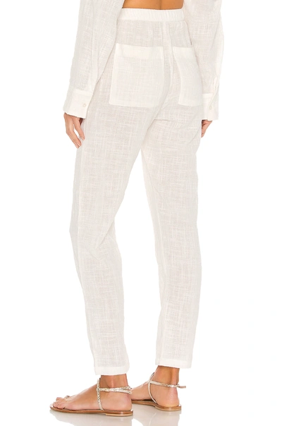 Shop Indah Cypress Solid Simple Pant In Ivory