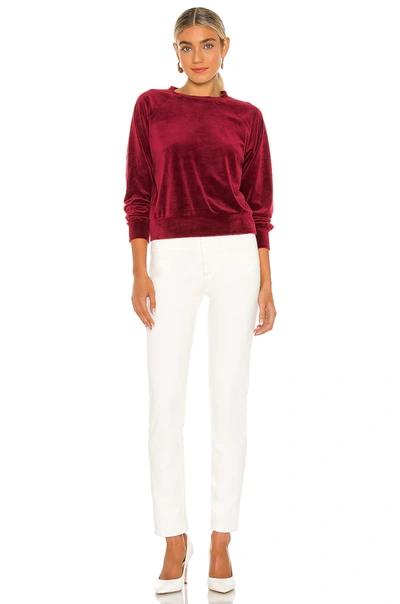 Shop Cupcakes And Cashmere Elio Sweatshirt In Garnet