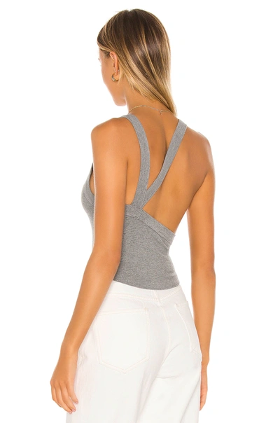 The Line By K Ximeno Sleeveless Stretch-jersey Top In Heather Grey